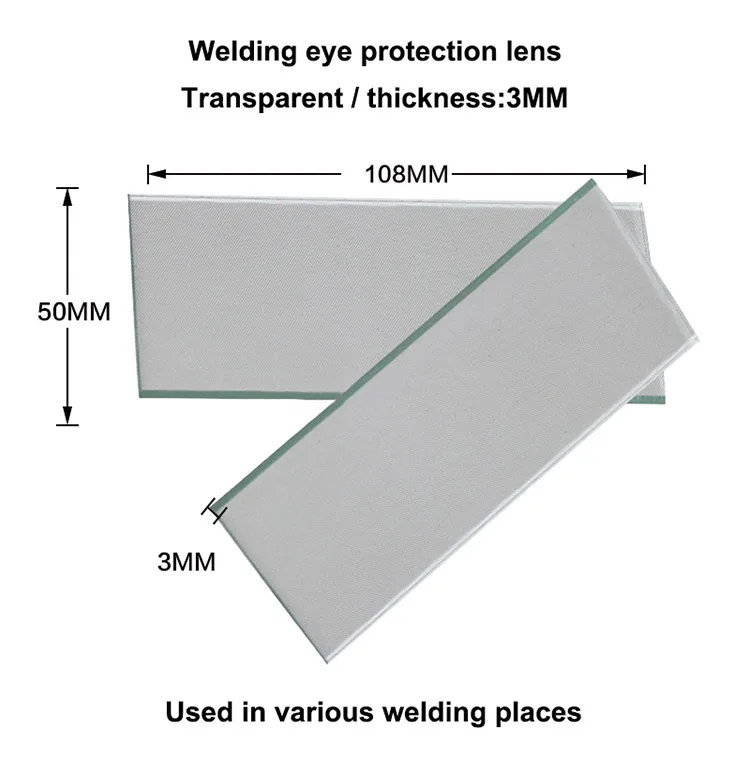 10 шт./лот 110x90 мм сварочное стекло черный/прозрачный фильтр линзы очки дуговой сварки маски аксессуары DIN9-Din13