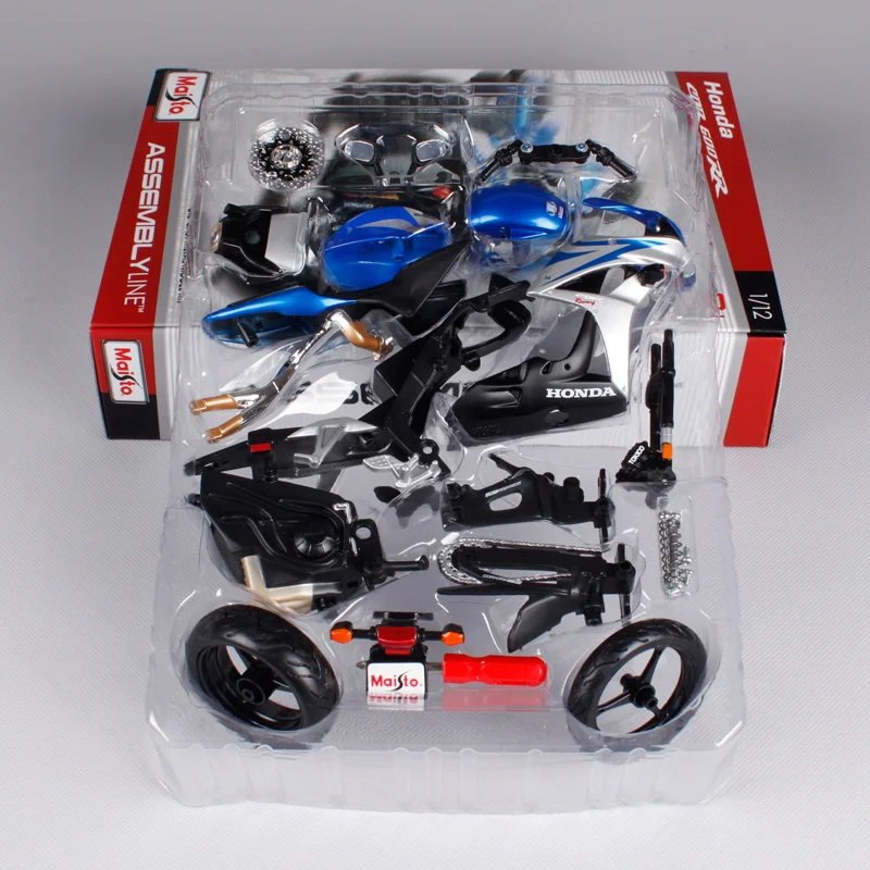 Maisto 1:12 Honda CBR600RR Assemble kit Motorcycle Bike Model New Blue 