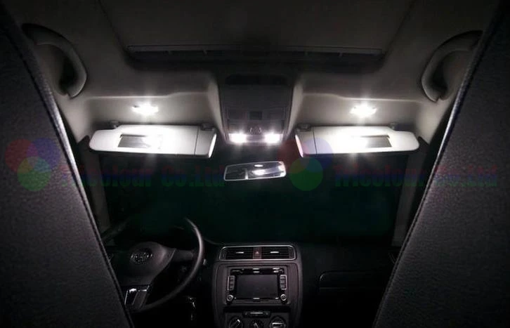 AutoEC 4 шт./компл. 12 В светодиодный Купол Карта чтения задний светильник зеркальный s