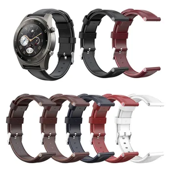 

Replacement Leather Strap For Xiaomi Amazfit Pace Sport Strap Watch Band for Huawei Watch2 pro Watch Strap Buckle 601#2