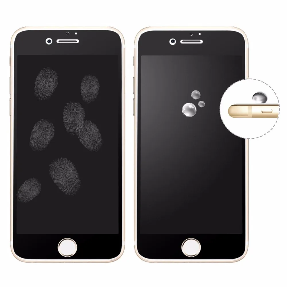  5D Frosted Matte 9H Gehärtetem Glas Für iphone 7 8 plus X XS XR XSMAX Anti-fingerprint Volle Matte 