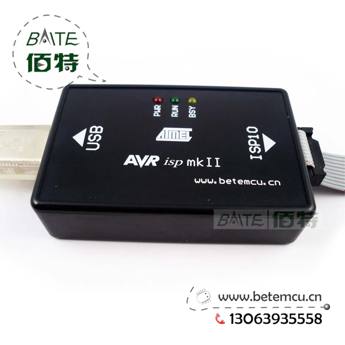 

USB programmer AVRISP mkII mk2 clone ATMEL AVR Fit 51 Series ATmega PWM ATtiny,51 AVR USB download line