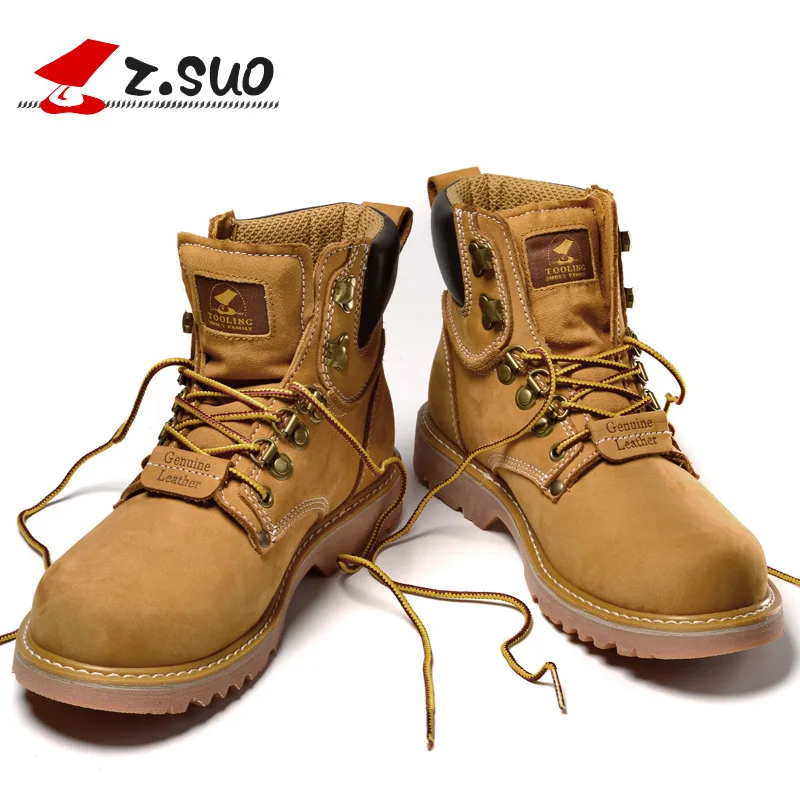 

Z. Suo men boots. Head layer cowhide man boots, leather with retro men's boots, Hiking Shoes