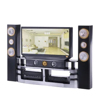 

Cool Dollhouse Furniture Living Room Accessories TV Theatre Set Combo For Barbie