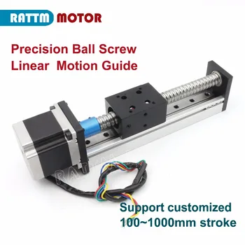 

EU Ship! CNC CBX1605 Ballscrew Linear Slide Stroke 400/500mm Stage Actuator & Nema23 Stepper Motor for XYZ Axis Linear motion