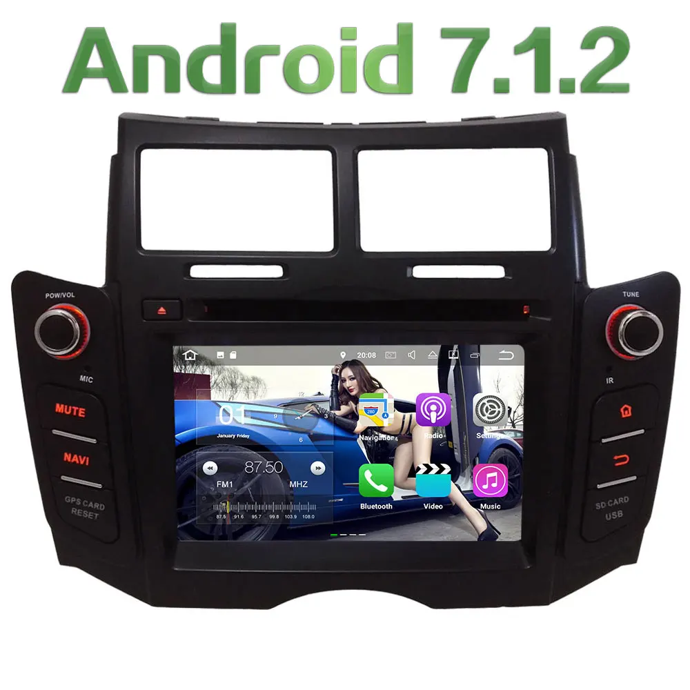 Android 7 1 2GB RAM Quad Core 3G 4G DAB Wifi Multimedia Car DVD Player Stereo