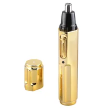 Красота Heauth заботится Для мужчин Для женщин Золотой электрический Перезаряжаемые бакенбарды волос в носу триммер для удаления волос Руководство волос в носу резак