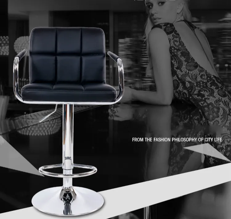 Простой Модный барный стул стойка касса счетчик подъема стул мягкий удобный регулируемый по высоте