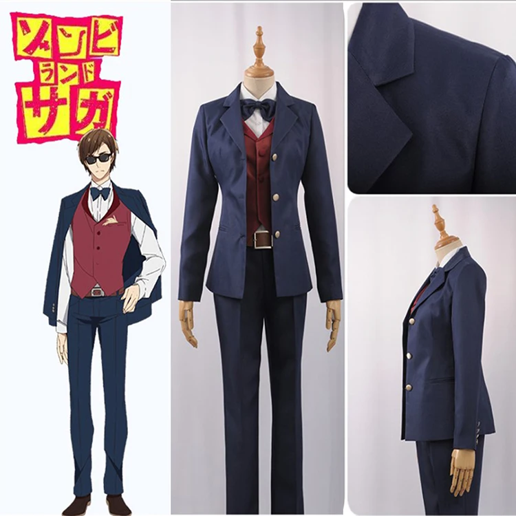 

Anime ZOMBIE LAND SAGA Tatsumi Kotarou Cosplay Costume Men's Uniform Outfit Christmas Halloween Party School Uniform Suit