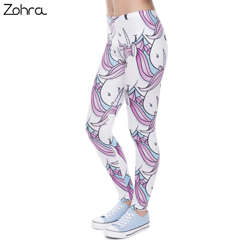 Zohra New Fashion Women Leggings Digital Printed Trousers