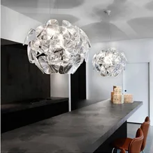 E27 60 Вт прозрачный акриловый подвесной светильник