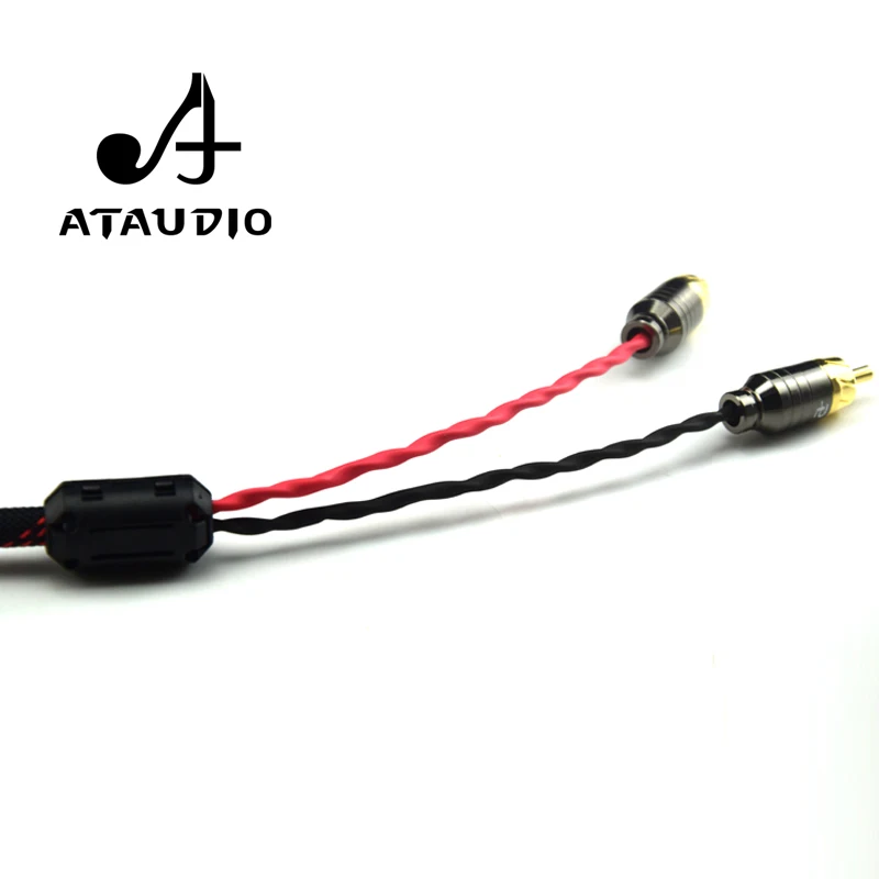 Аудиокабель ATAUDIO Hifi Canare 3 5 мм на 2RCA усилитель для мобильного телефона высокое