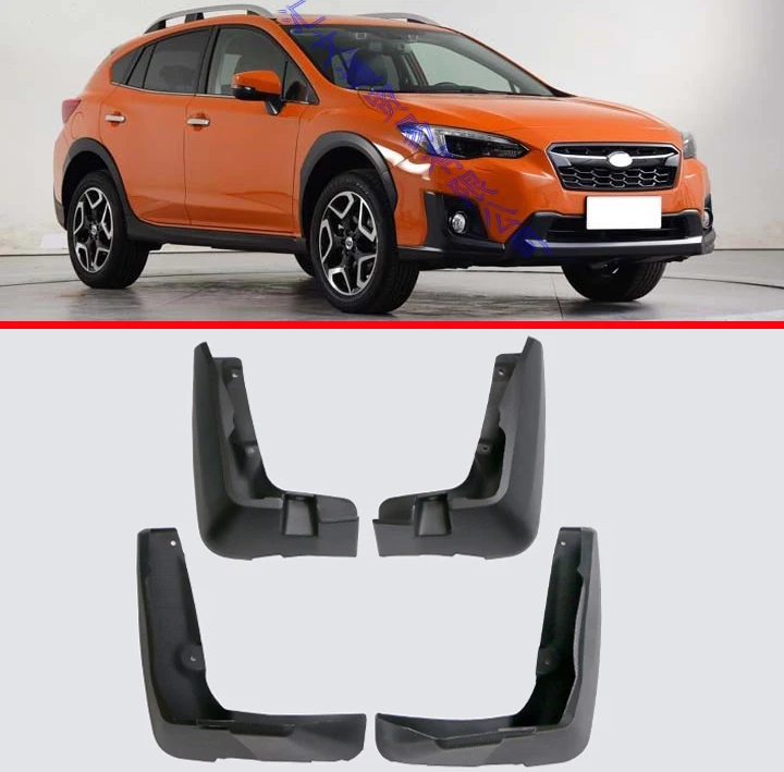 

For Subaru XV 2018 2019 4PCS Mud Flaps Splash Guards Fender Mudguard Kit Mud Flap Splash Guards Mudguard Car styling