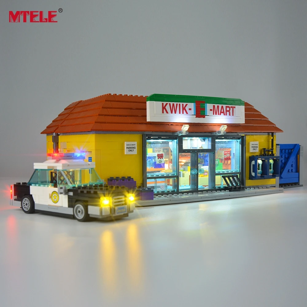 Conjunto de Luz Bloco de Construção Incluir o Modelo Led para 71016 Compatível com 16004 para Não Mtete Kwik-e-mart Loja Iluminação Kit 8 High Quality Brinquedos e hobbies
