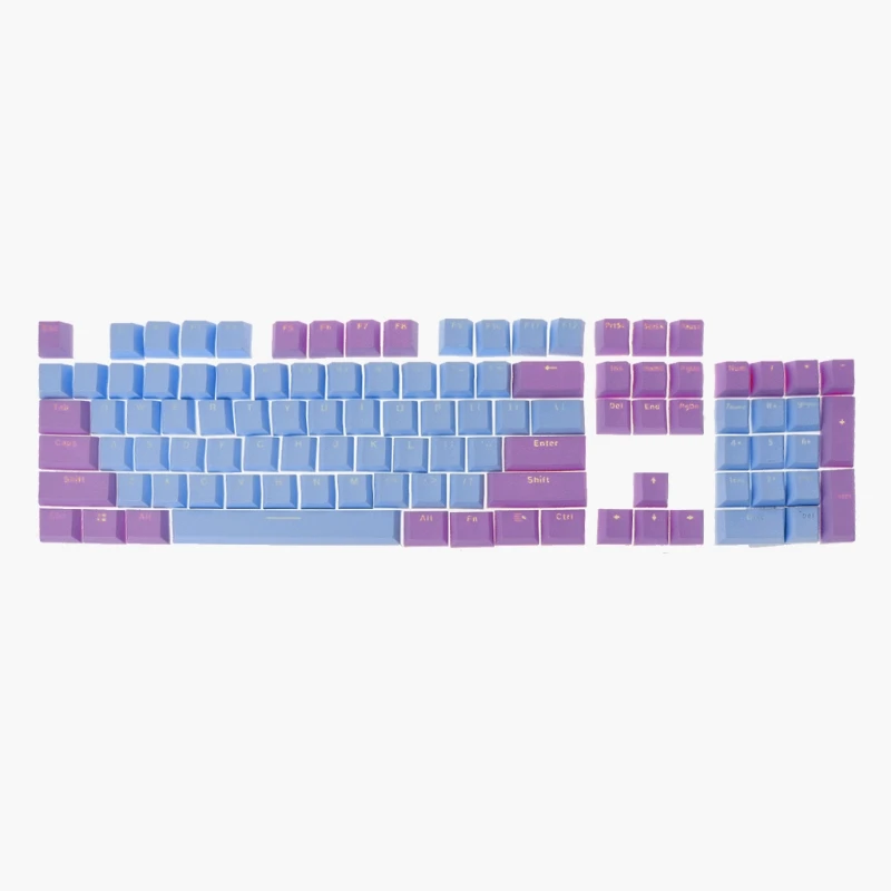  Translucent Double Shot PBT 104 KeyCaps Backlit For Cherry MX Keyboard Switch