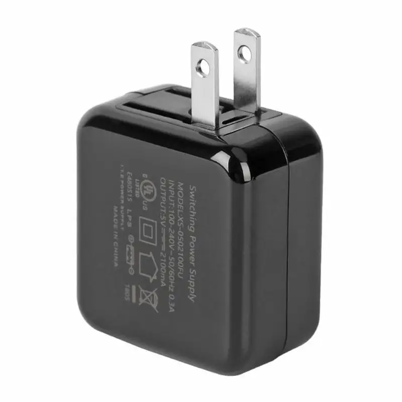 Адаптер переменного тока с usb-разъемом настенное двухпортовое зарядное устройство 2.1A Складная заглушка для GOPRO HERO Высокая термостойкость Поддержка 2 устройств зарядки