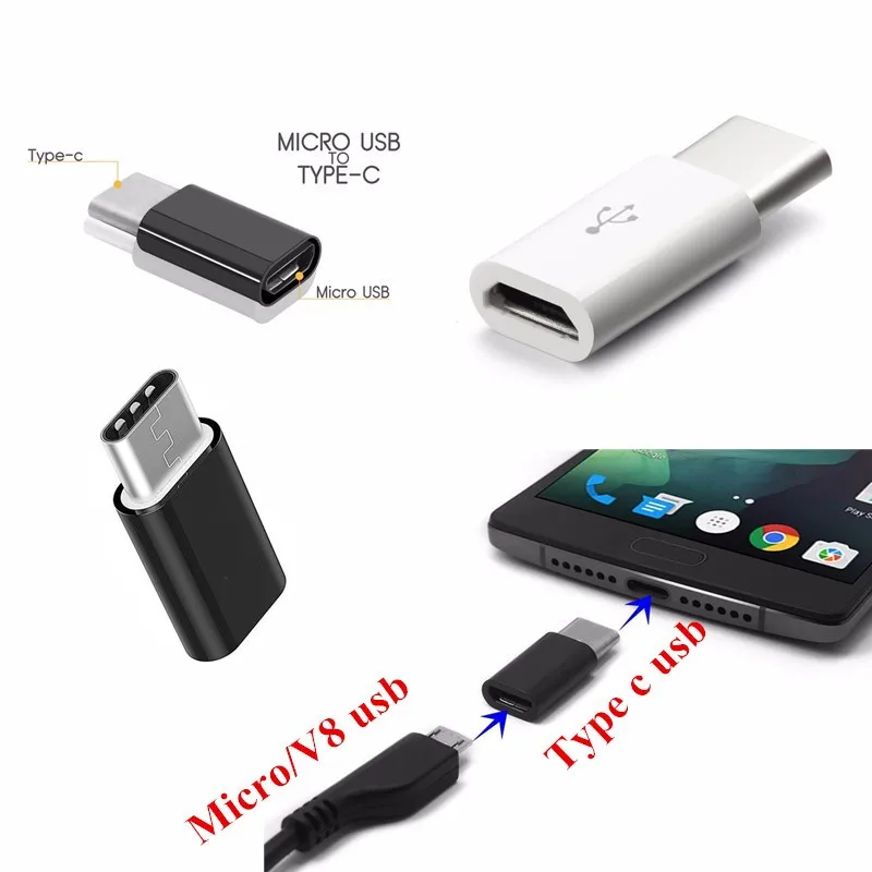 

Micro USB To Type C USB charger Adapter Convertor for galaxy S9 S8 A8 2018 A80 A70 A60 A50 Axon 7 9 10 pro Nubia Z17 Z18 mini