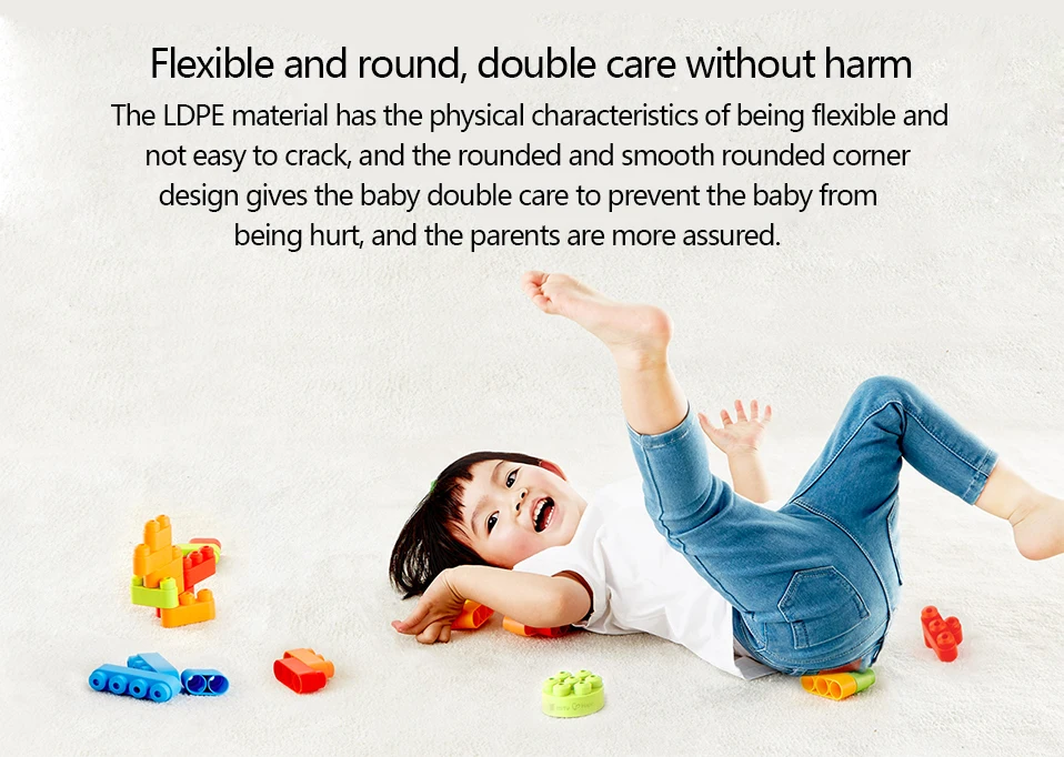 Original Xiaomi Mitu Hape 80pc Flexible Block Robot festival Gift 18 Month Above Environmental Friendly Newest Mijia Child Block (9)