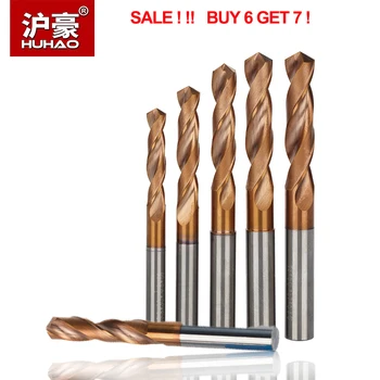 

HUHAO 1pc Twist Drill Bit HRC65 Solid Carbide Drill Bits For Hard Metal Dia. 1.0-9.0mm Drilling 3D Whole Tungsten Steel Matkap