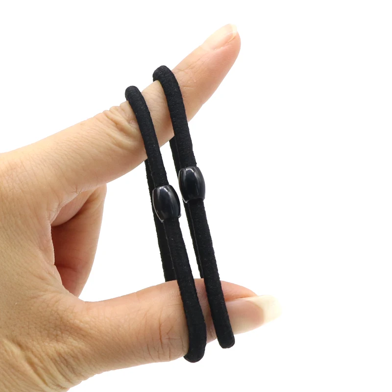 30PCS Hair Accessories Black Hair Braid Elastic Holders Braiders Rope Rubber Bands Tie Gum Styling Tools For Hair Hairdressers