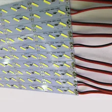 Fanlive 200 шт.* 100 см Корейская Светодиодная трубка Автомобильный светильник ing DC 12 В 72 SMD 21 Вт/м 8520 светодиодная Жесткая светодиодная лента бар светильник s светильник алюминиевый профиль