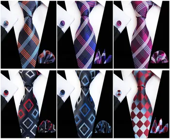 

2020 Fashion Explosion Unique Design Plaid Dress Business Casual Men's Decorative Tie Pocket Towel Cufflinks Three-piece Suit