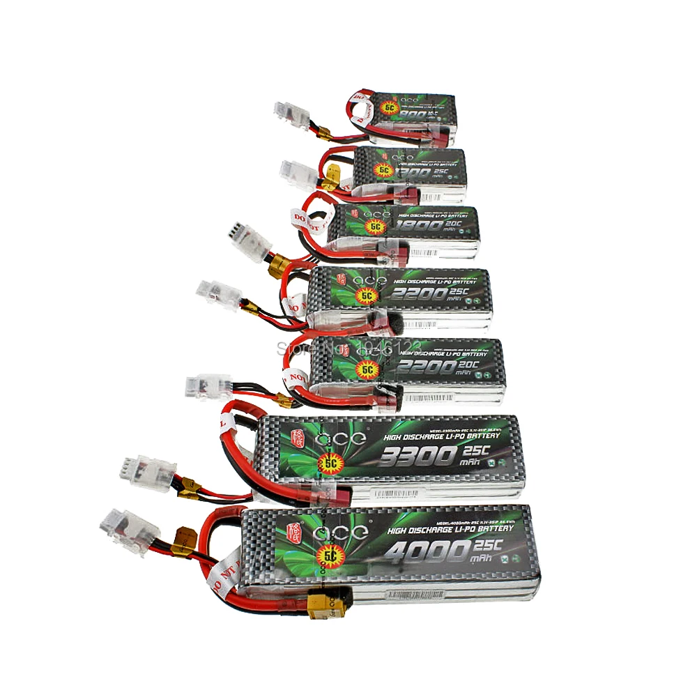 Gens ACE Lipo 3S литиевая батарея 11 1 V 800 1300 1800 2200 3300 4000MAH 15C 20C 25C четырехосевая