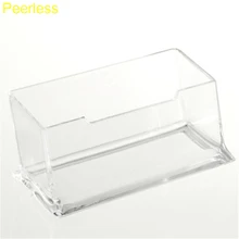 Peerless, 1 шт., акриловый пластиковый прозрачный Настольный бизнес-держатель для карт, Настольная полка, коробка для хранения, Прямая поставка