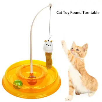 

Scratcher Play Set Cat Funny Turntable PS Material Healthy Growth Pet Cat Toys Cat Scratcher Pet Products