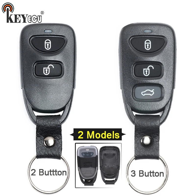 KEYECU для Hyundai Tucson Accent Santa Fe 2/3 Кнопка Замена дистанционного ключа автомобиля чехол