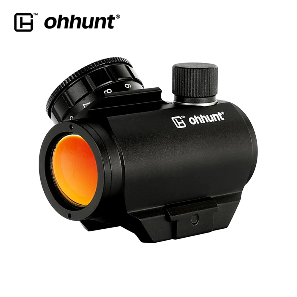 التكتيكية ohhunt منخفضة الطاقة المدمجة 1X21 3 وزارة الزراعة منظر نقطة حمراء نطاق ويفر Picatinny جبل بندقية صيد Riflescopes