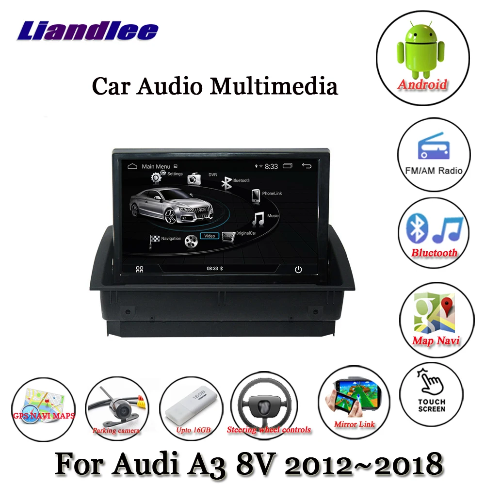 Liandlee автомобильная система Android для Audi A3 8V 2012~ стерео радио ТВ Carplay камера gps Navi Навигация BT HD экран мультимедиа