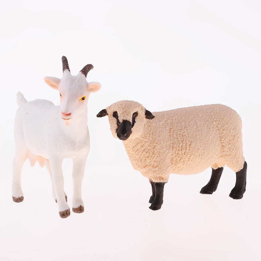 Farm Animals Figurines Toys Simulation Farm Animals Toy Sets Mini Plastic Figures Models Dollhouse Farm Life Scenes Decor