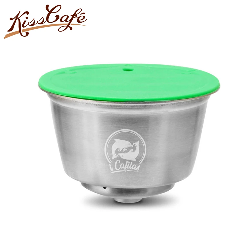 

304 Stainless Steel Metal Fit For Nescafe With Filter Uesed 200 Times Capsula Dolce Gusto Coffee Ground Tamper