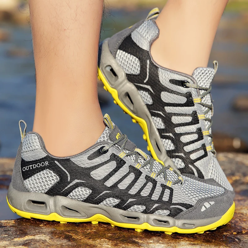 LEIXAG мужские и женские кроссовки Женская спортивная обувь сетевая уличная дышащая прогулочная обувь водонепроницаемая женская обувь для бега