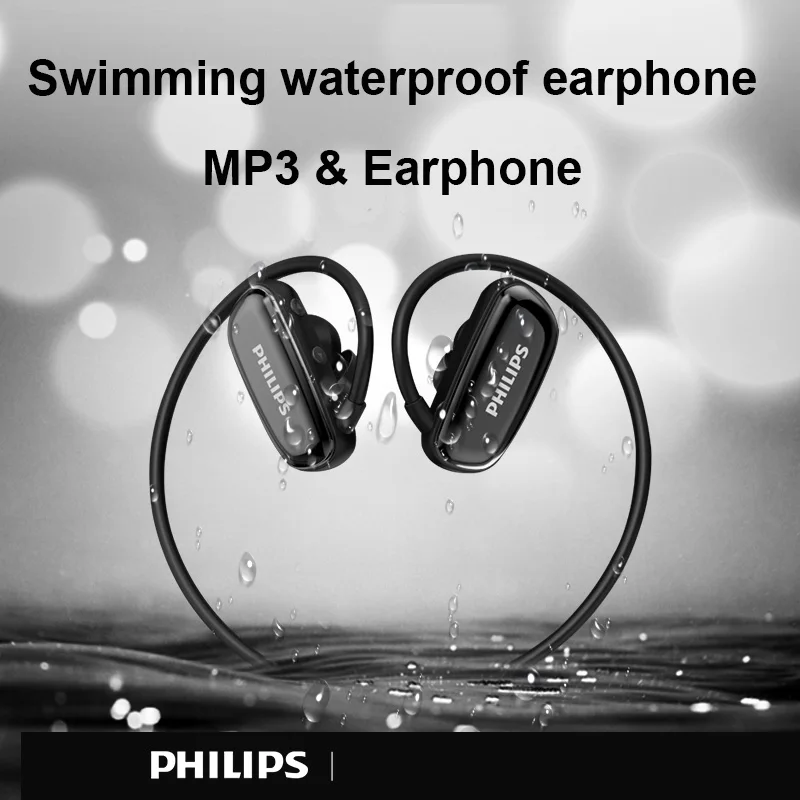 Оригинальные Водонепроницаемые MP3 плеер Philips водонепроницаемые спортивные