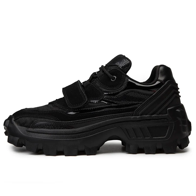 Gancho Homens Preto Kanye Masculino Grosso Sapatilhas Fundo Sapatos Hombre Tenis Dos West Dança Laço De branco Hop Zapatos Hip AvnH4
