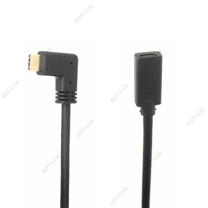 Угловой удлинитель USB C, кабель-удлинитель type C, USB-C, Thunderbolt 3, для MacBook Pro, kingd, USB 3,1, удлинитель USB