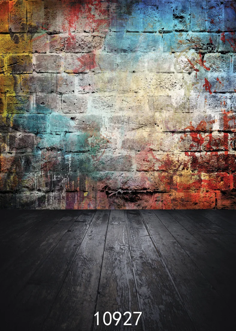 SJOLOON цветные блоки стены и деревянный пол Виниловый фон для фотосъемки дети фото фон цифровой печати фон для студии prop