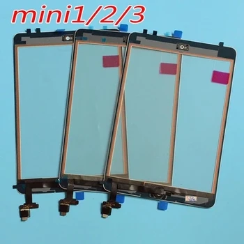 

New For iPad Mini A1432 A1454 A1455 Mini 2 A1489 A1490 A149 Digitizer touch screen glass sensor Panel with ic + home button