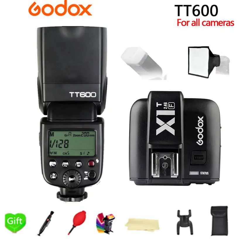 Godox TT600 TT600S вспышка 2,4G Беспроводная вспышка+ X1T-C/N/S/F/O беспроводной триггер вспышки для Canon Nikon sony Fujifilm Olympus - Цвет: For Fujifilm