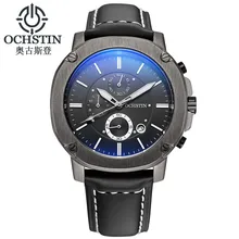 OCHSTIN Mens Watches Top Brand Luxury 6 hand Function Chronograph Watch Military Men’s Business Quartz Wrist Watch Montre Homme