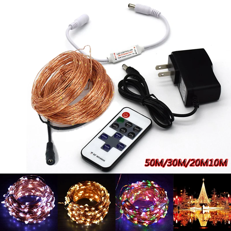 

Litwod Z20 10M 20M 30M 50M 100M LED string Fairy light holiday decoration DC24V DC12V Waterproof outdoor light with controller