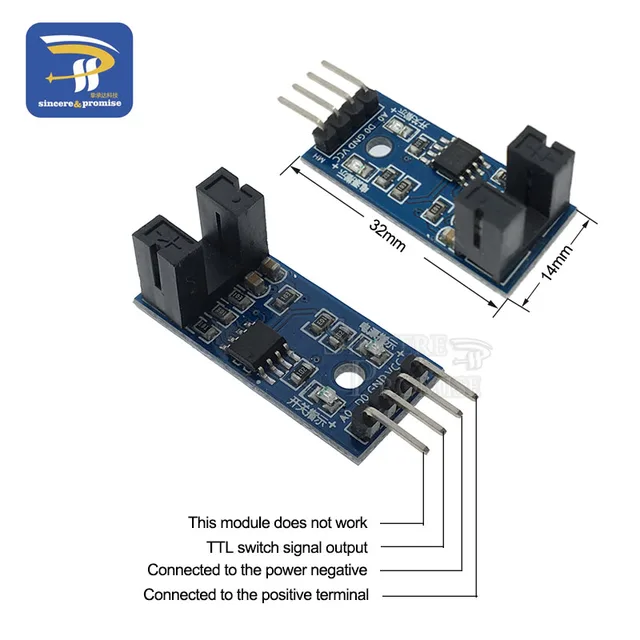 Speed Sensor Module Tacho Sensor Slot type Optocoupler Tacho generator Counter Module for