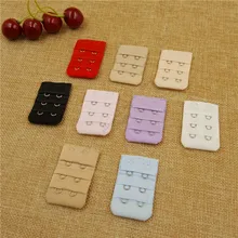 100 шт/партия) 3 ряда 2 женские бюстгальтеры нейлон застежка ремень полезное удлинение для бретель бюстгальтера 9 цветов