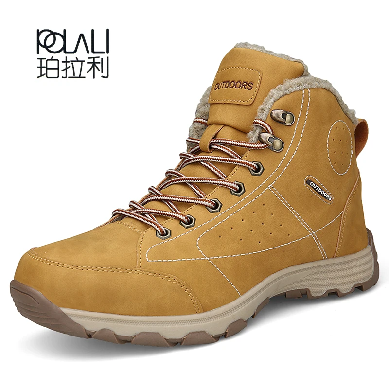 the best best place size 7 POLALI Men Plush Cotton padded Boots Winter Warm Hiking Shoes ... the best best place size 7 POLALI Men Plush Cotton padded Boots Winter Warm Hiking Shoes ...