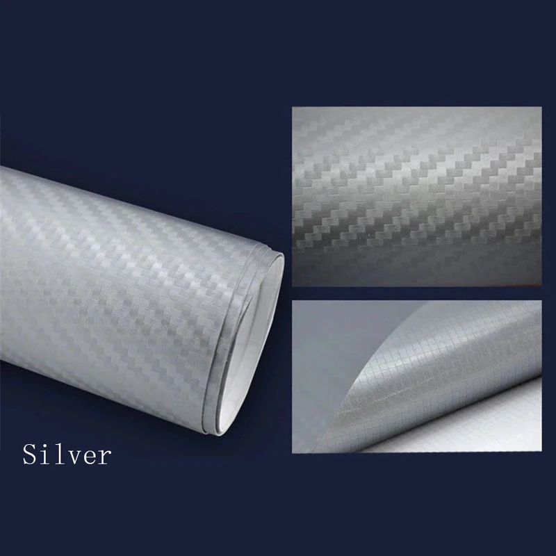 DIY 127*50cm 3D Waterproof Carbon Fiber Vinyl Car Wrap Sheet Roll Film Sticker Decal