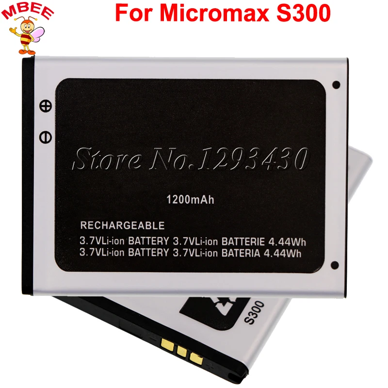 Высококачественный аккумулятор 1200 мАч для Micromax S300|battery for|battery for micromax1200mah battery |