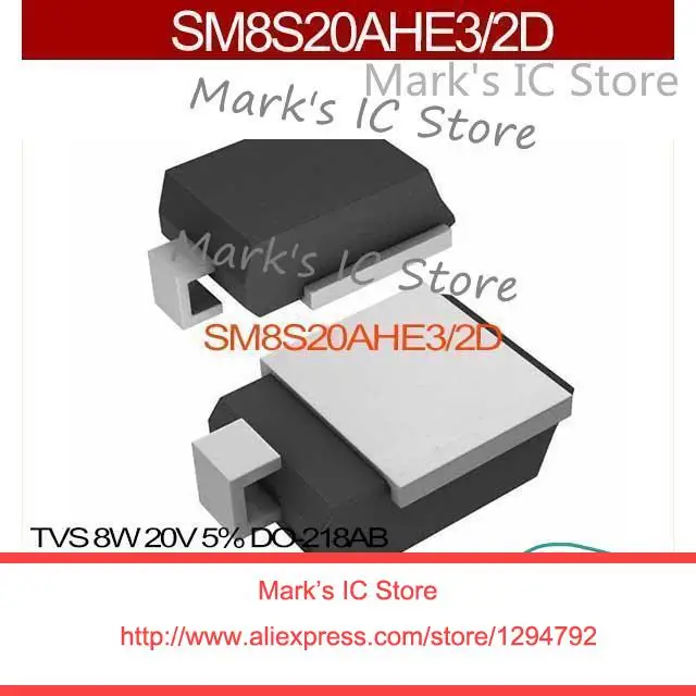 SM8S20AHE3/2D TV 8W 20V 5% DO 218AB SM8S20AHE3|tv tv|tv 2tv 5&quot |