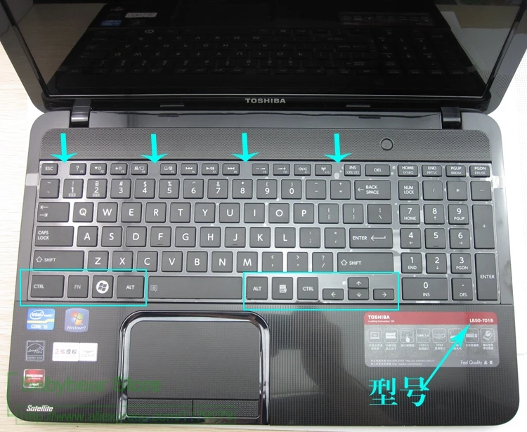 Силиконовая Защитная крышка для клавиатуры ноутбука 15 6 дюймов Toshiba Satellite C850D C50 A L50